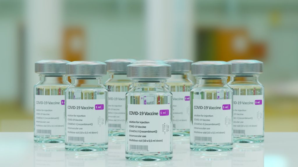 covid-19 vaccine bottles